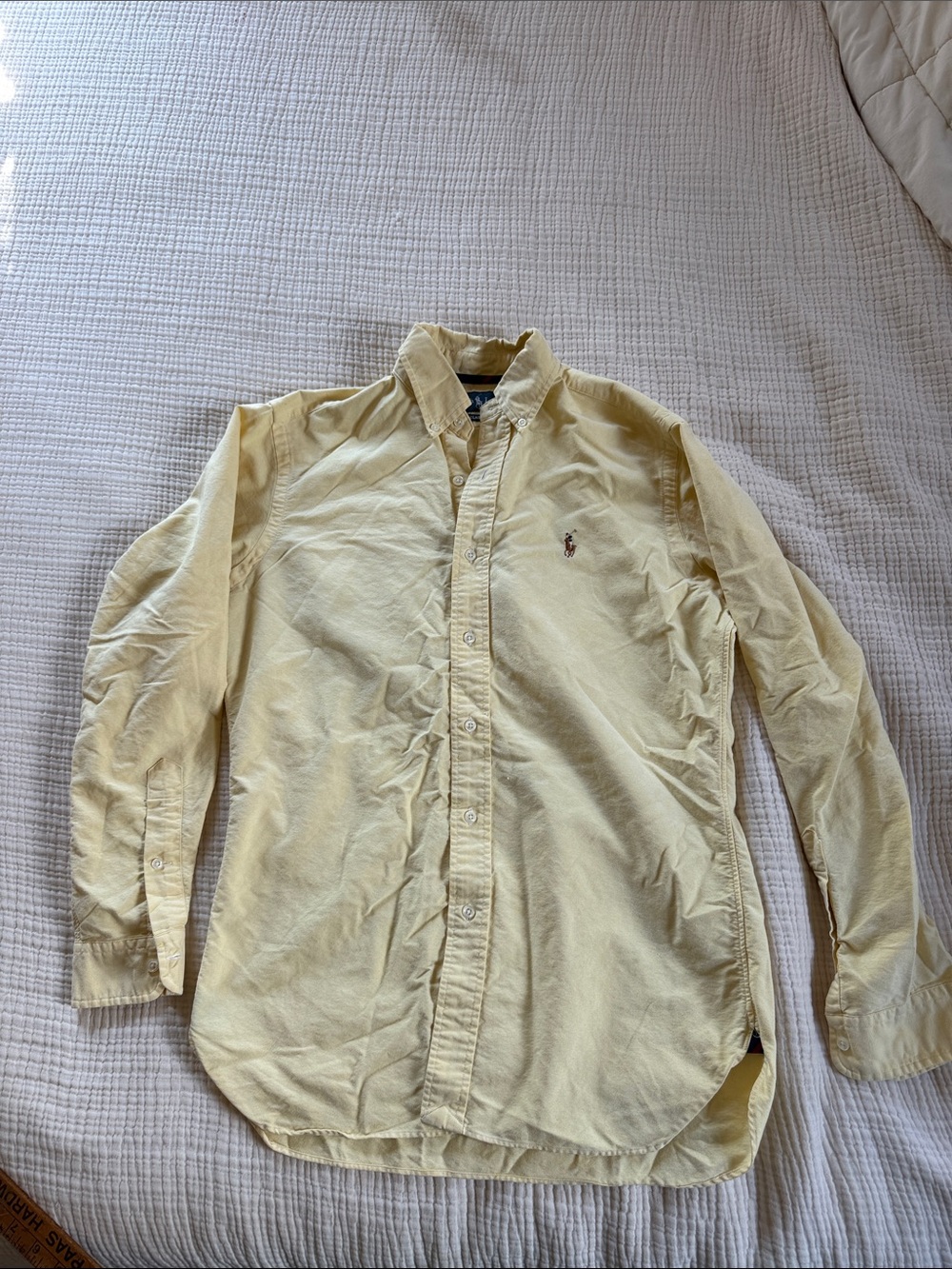 Polo by Ralph Lauren Pale Yellow Button-Down Shirt